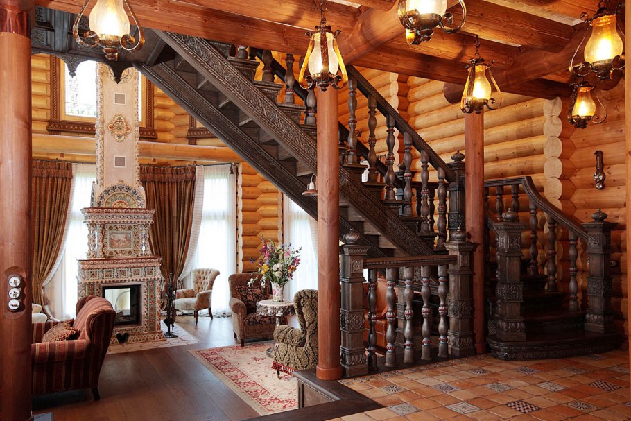 Деревянный дом Берендеево царство