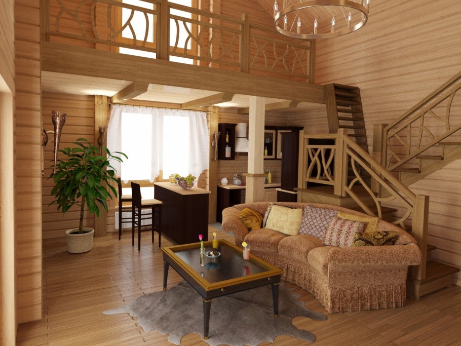 Интерьер гостевого домика