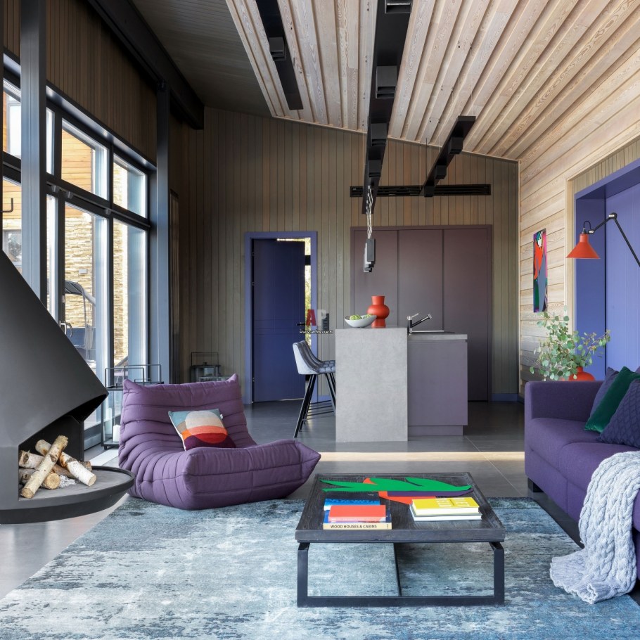 Интерьер гостевого домика на даче