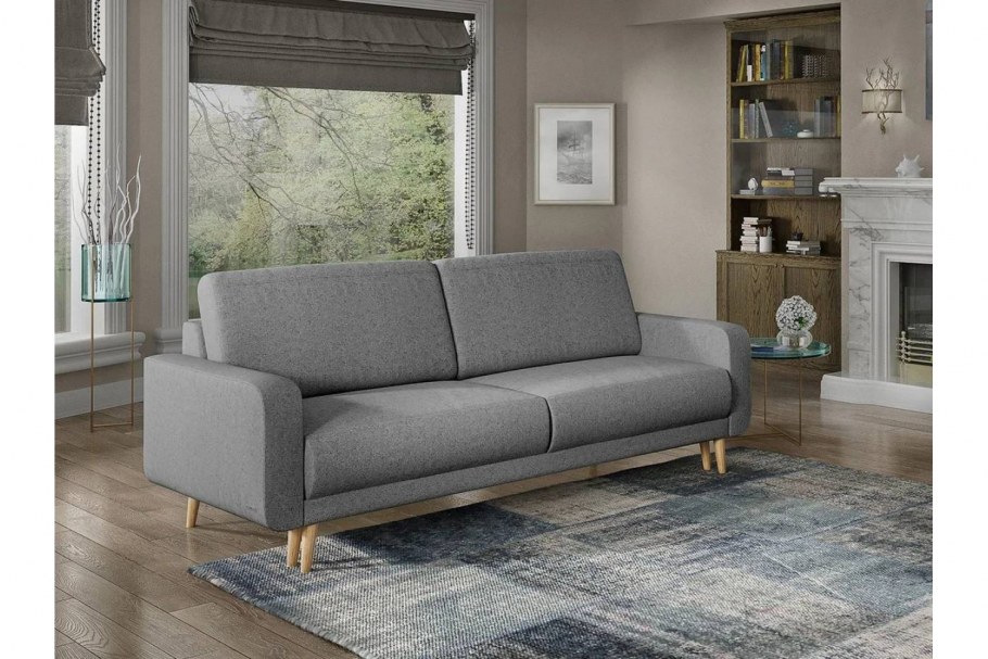 Диван-кровать Микаэле светло-серого