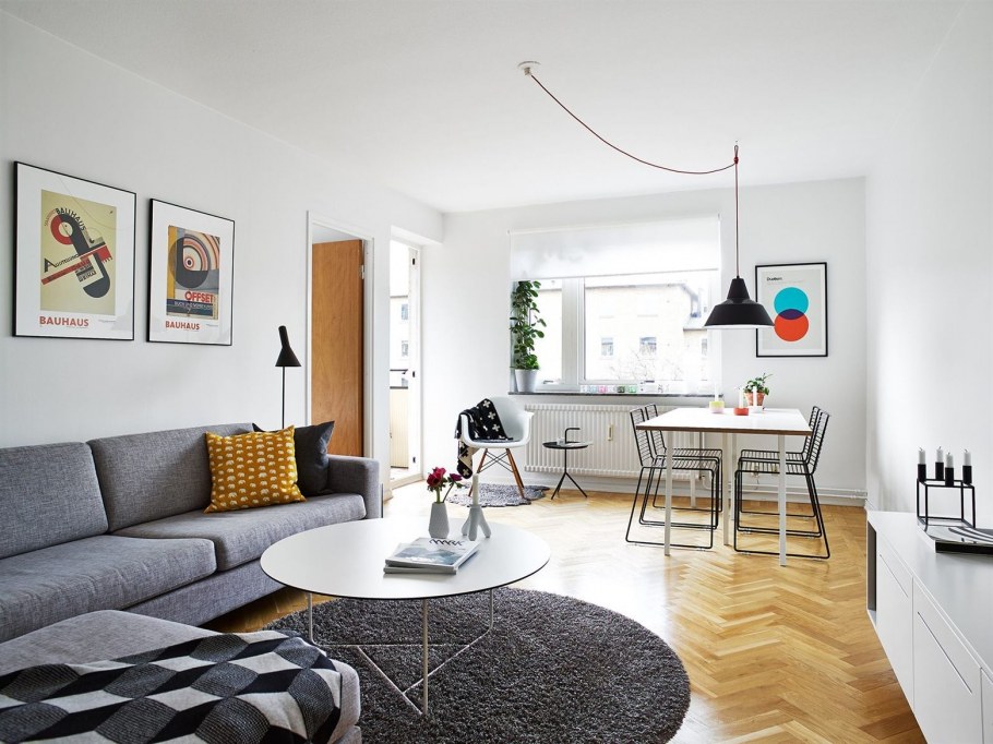 Баухауз интерьер гостиная