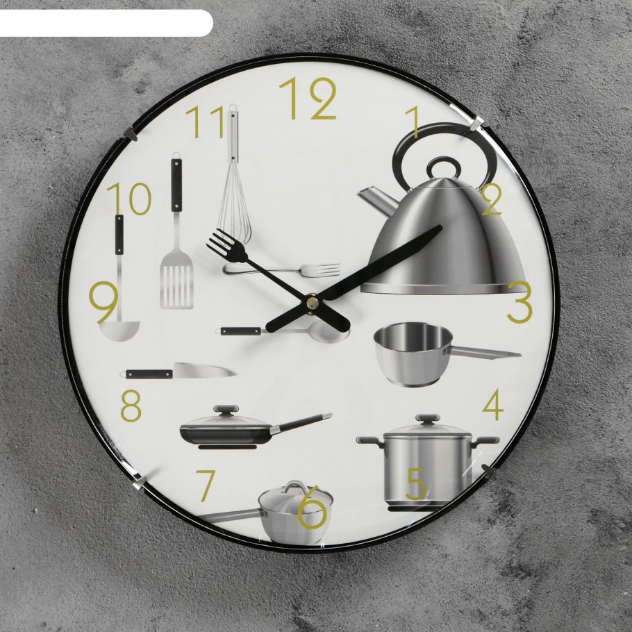 Часы на кухню квадратные