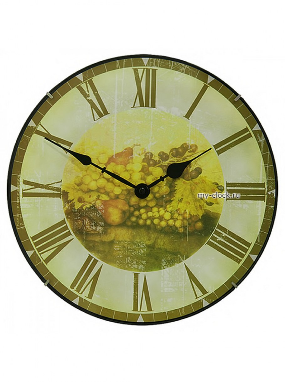 Кухонные часы с гранатом