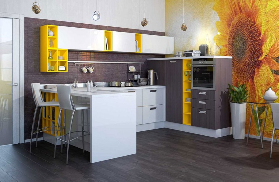 Желтые кухни