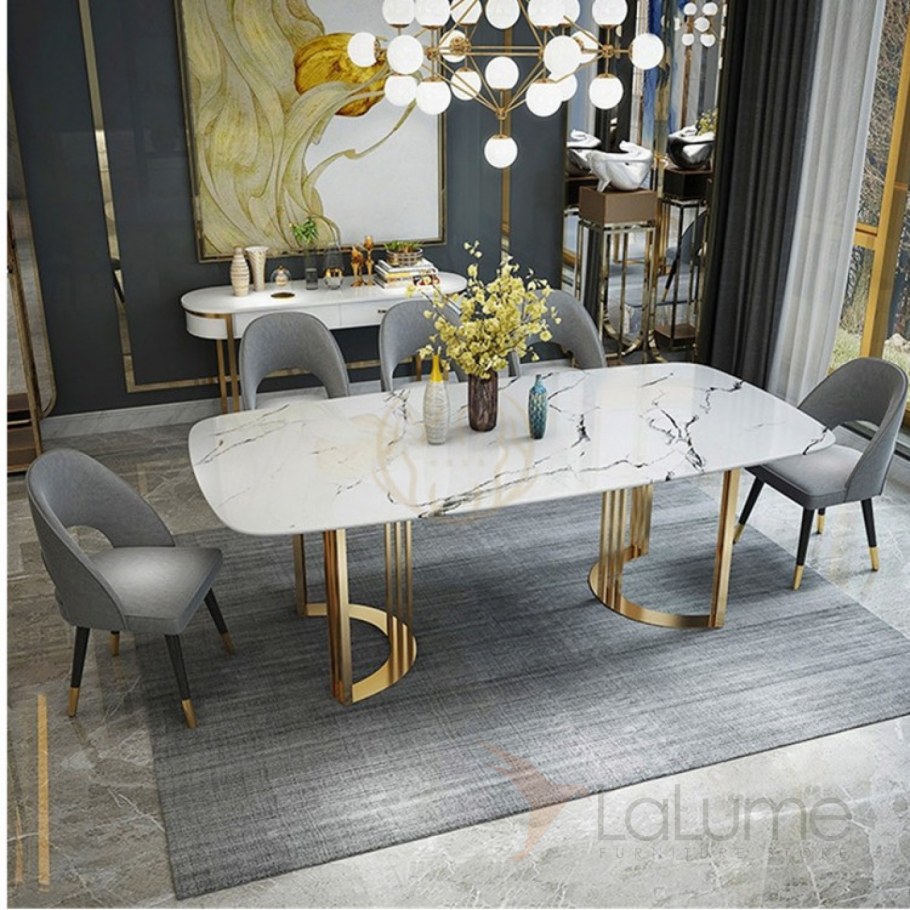 Стол обеденный мрамор