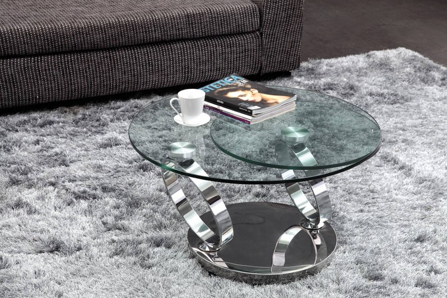 Стеклянный журнальный столик CR-11353