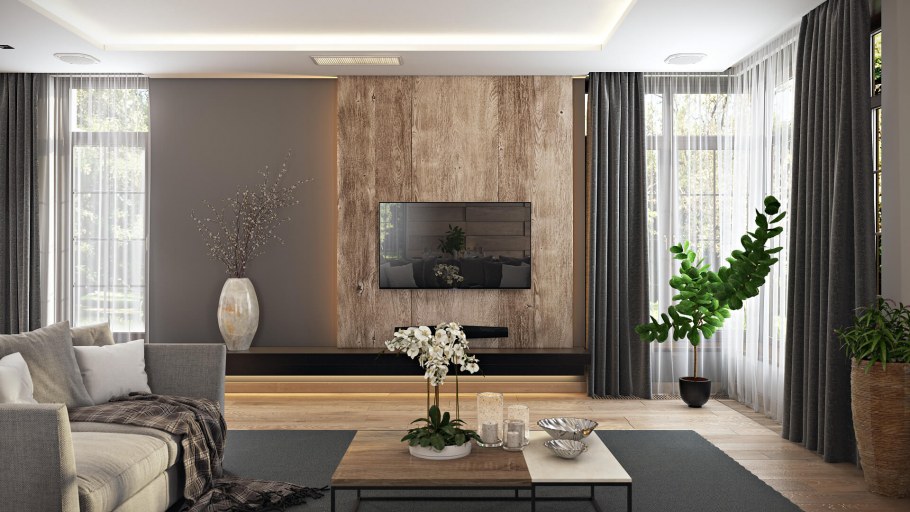 Панель за телевизором