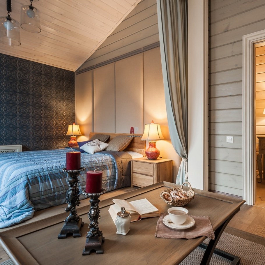 Спальня клееный брус