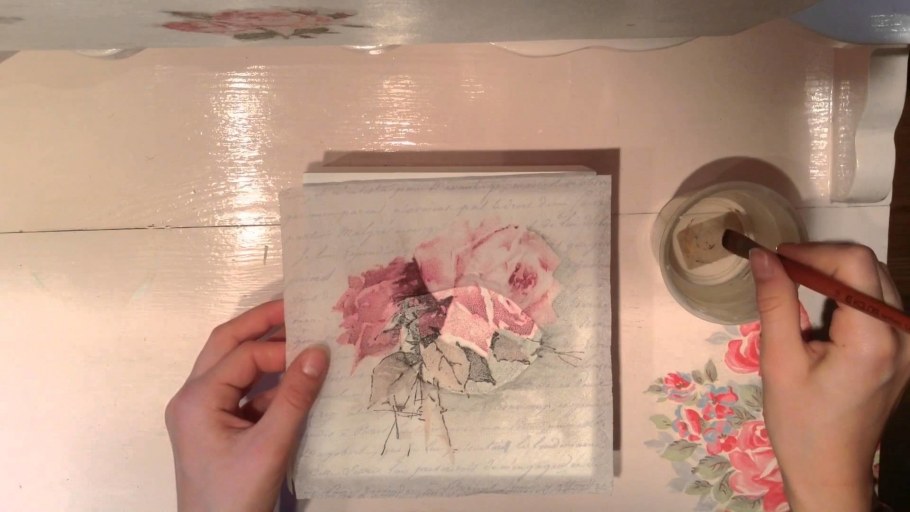 Как сделать декупаж на гипсокартоне видео для начинающих