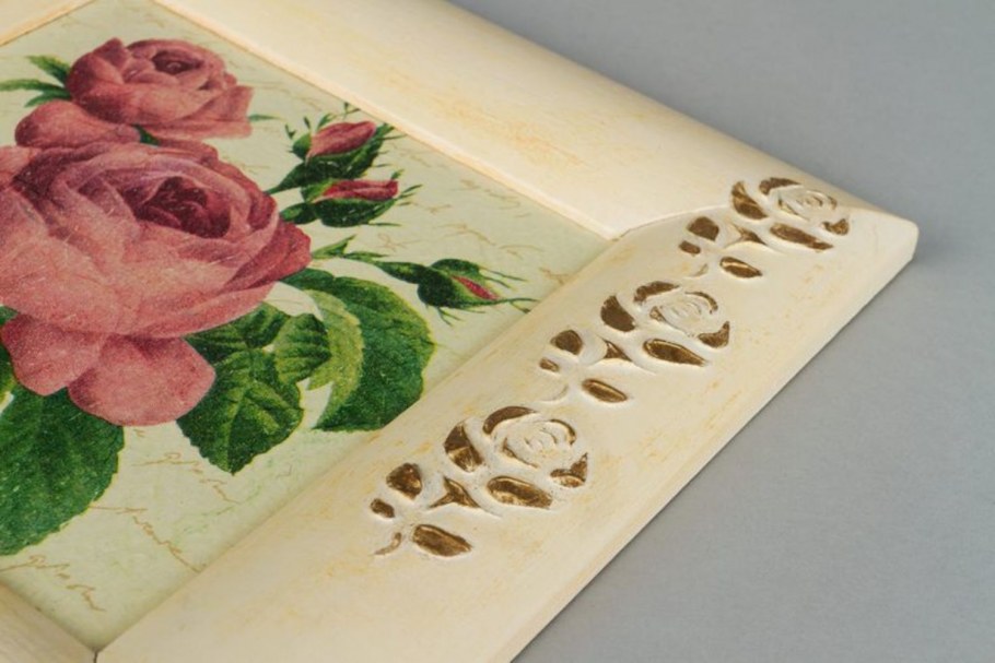 Декупаж тарелки "джентльмен"