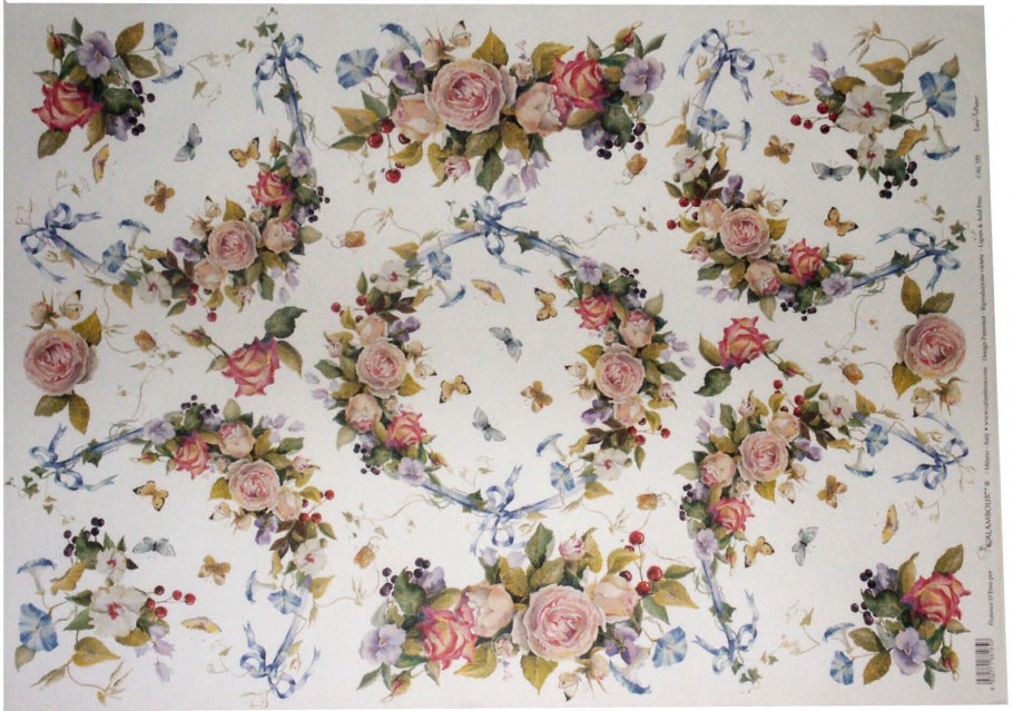 Декупаж потолка салфетками