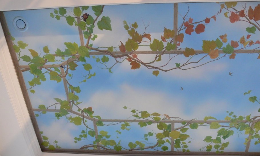 Роспись потолка своими руками