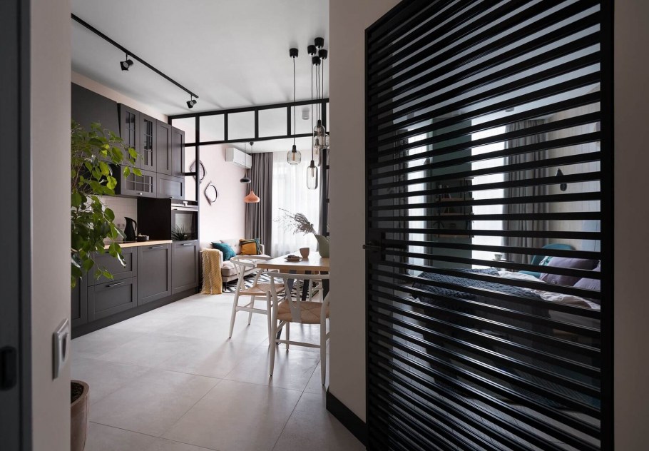 Металлические реечные перегородки