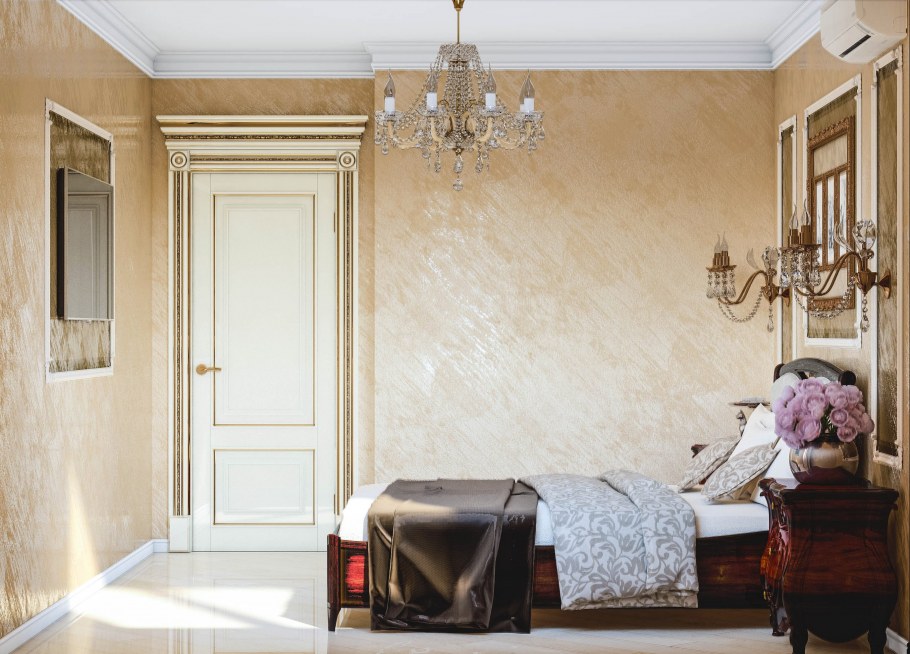 Состаренное зеркало в интерьере