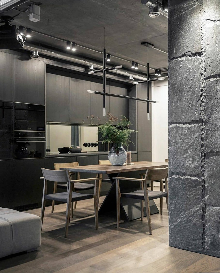 Нео брутализм интерьер