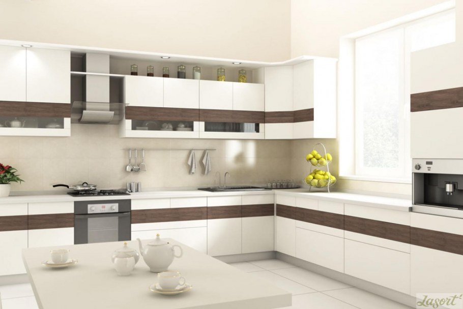 Кухонный гарнитур серый металлик