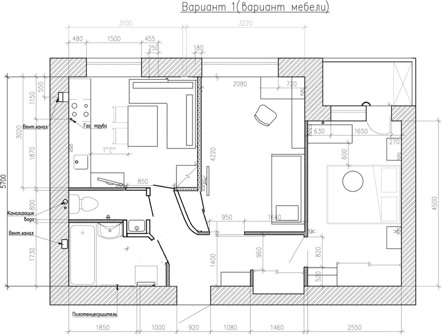Перепланировка квартиры варианты