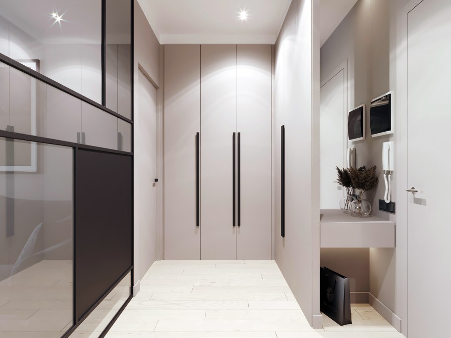 Прихожие в двухкомнатной квартире 52 кв.м