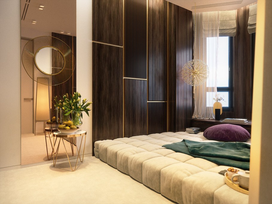 Оригинальный ремонт гостевой спальни