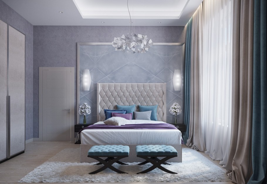 Гостевая спальня в современном интерьере