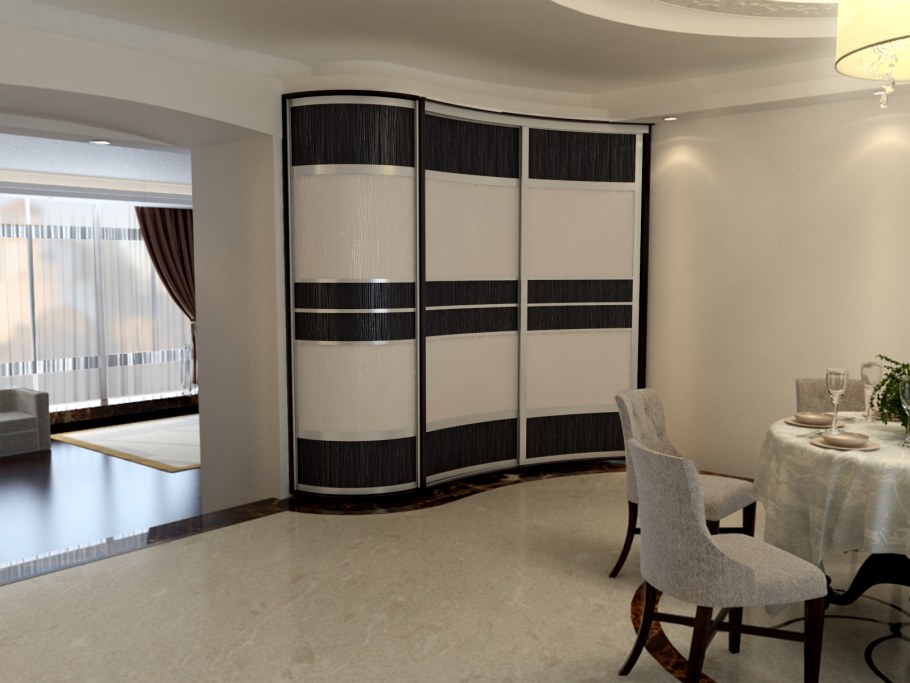 Профиль Нарайна для радиусных шкафов купе