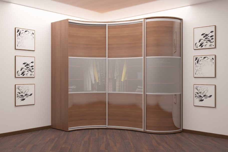 Шкаф купе полукруглый