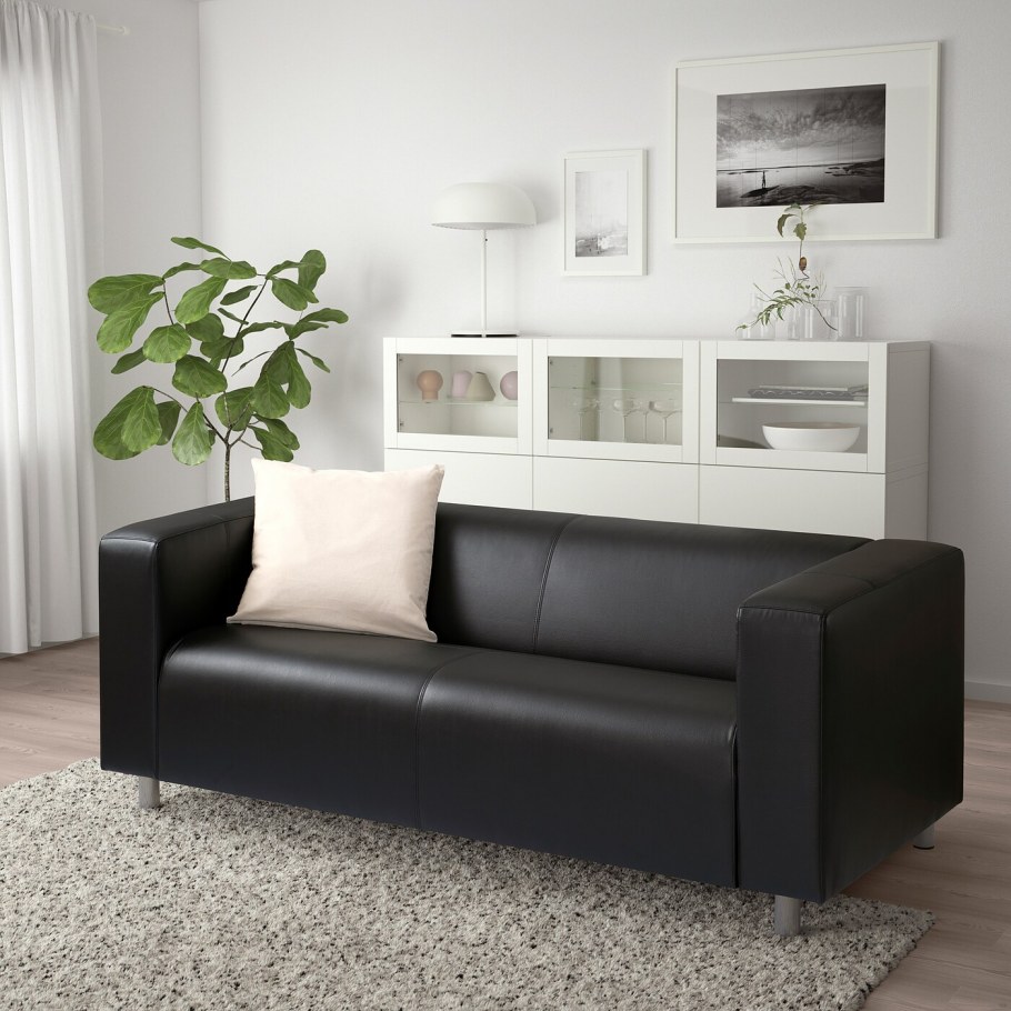 Клиппан 2-местный диван, Бумстад черный