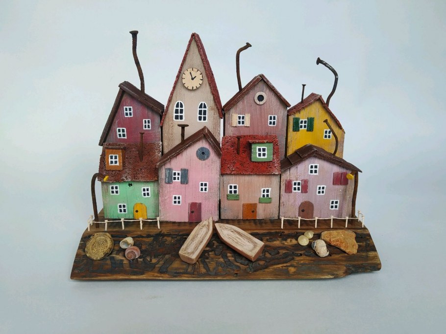 Деревянные домики декор