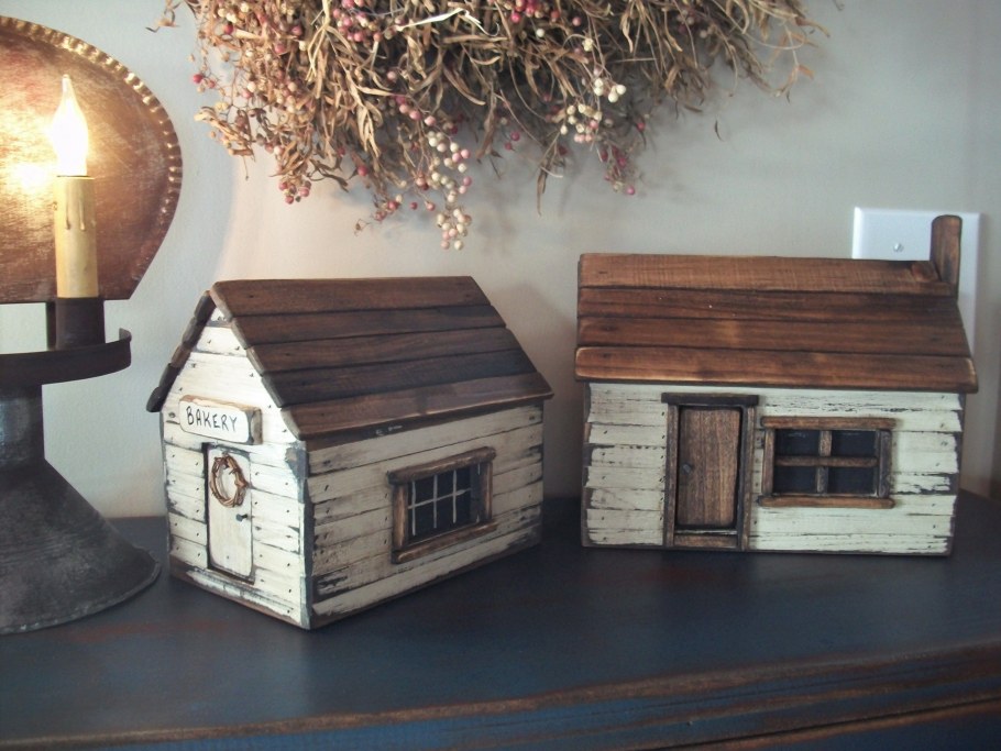 Новогодний домик из фанеры