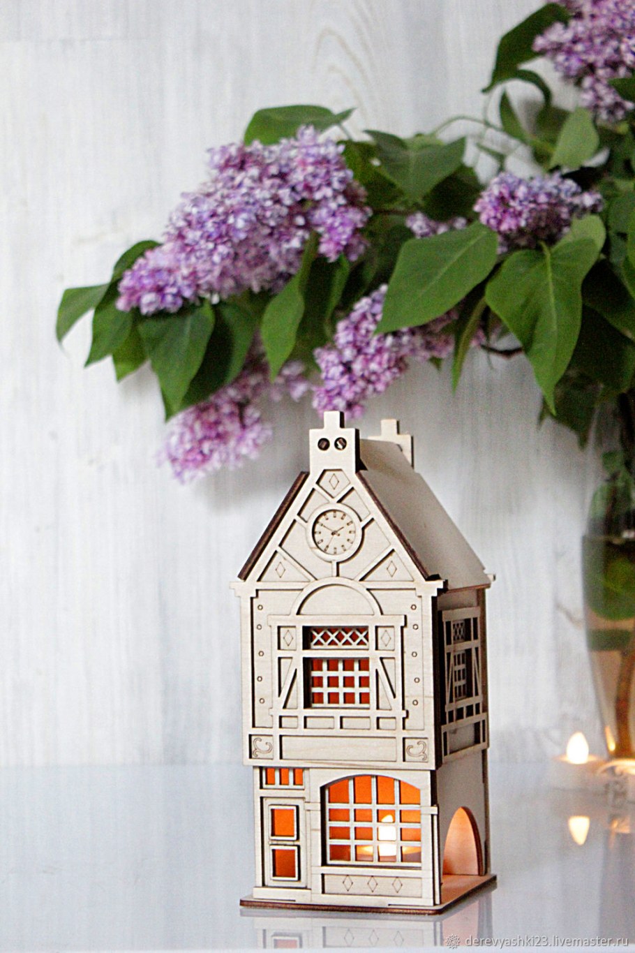Деревянные домики декор