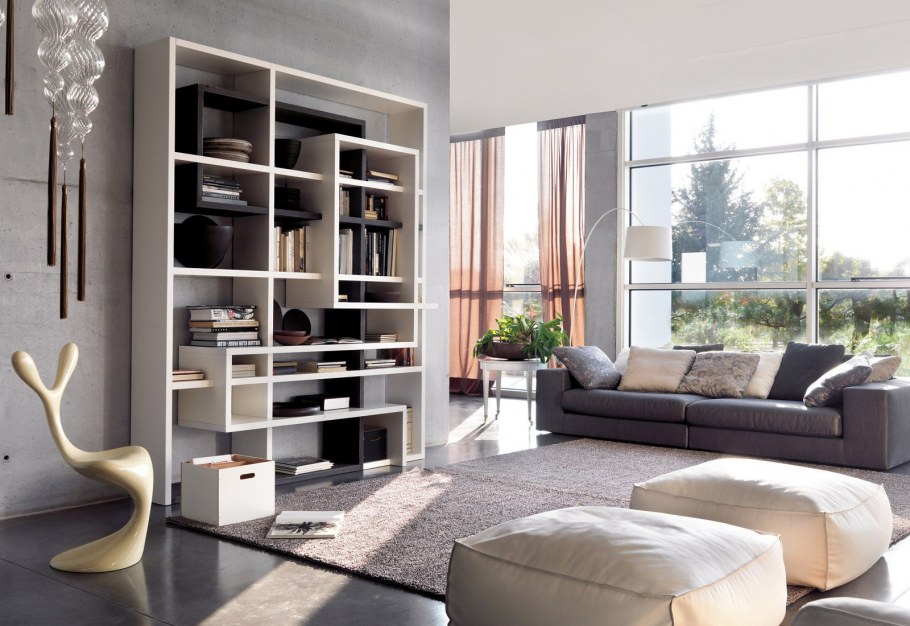 Стеллажные системы для гостиной