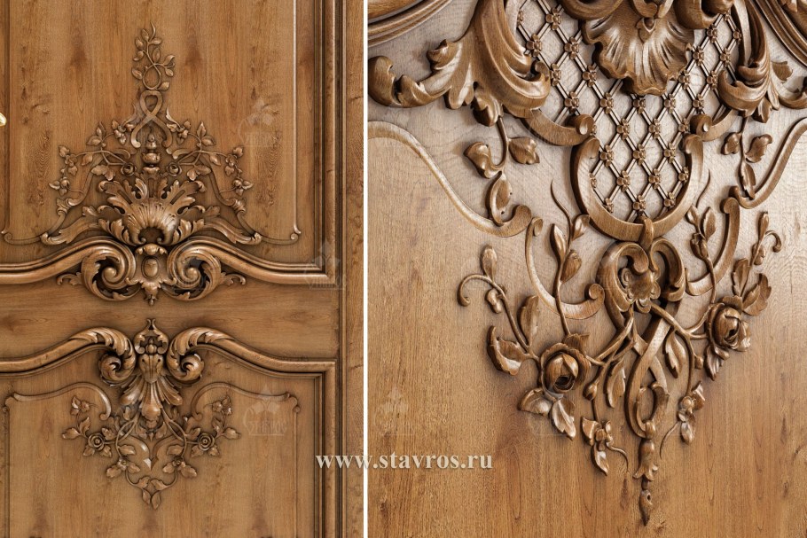 Резные двери Ставрос