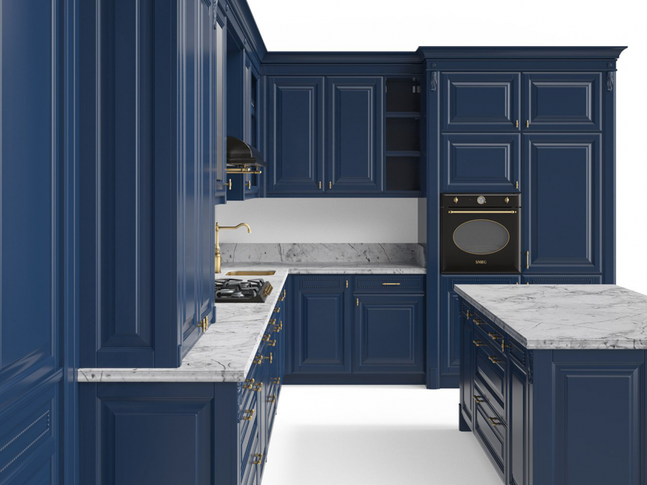 Голубые кухни
