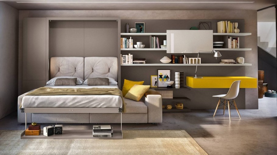 Шкаф-кровать диван трансформер TRANSMEB блюз