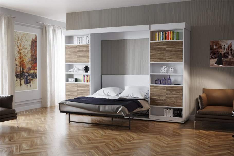 Шкаф-кровать диван трансформер TRANSMEB блюз