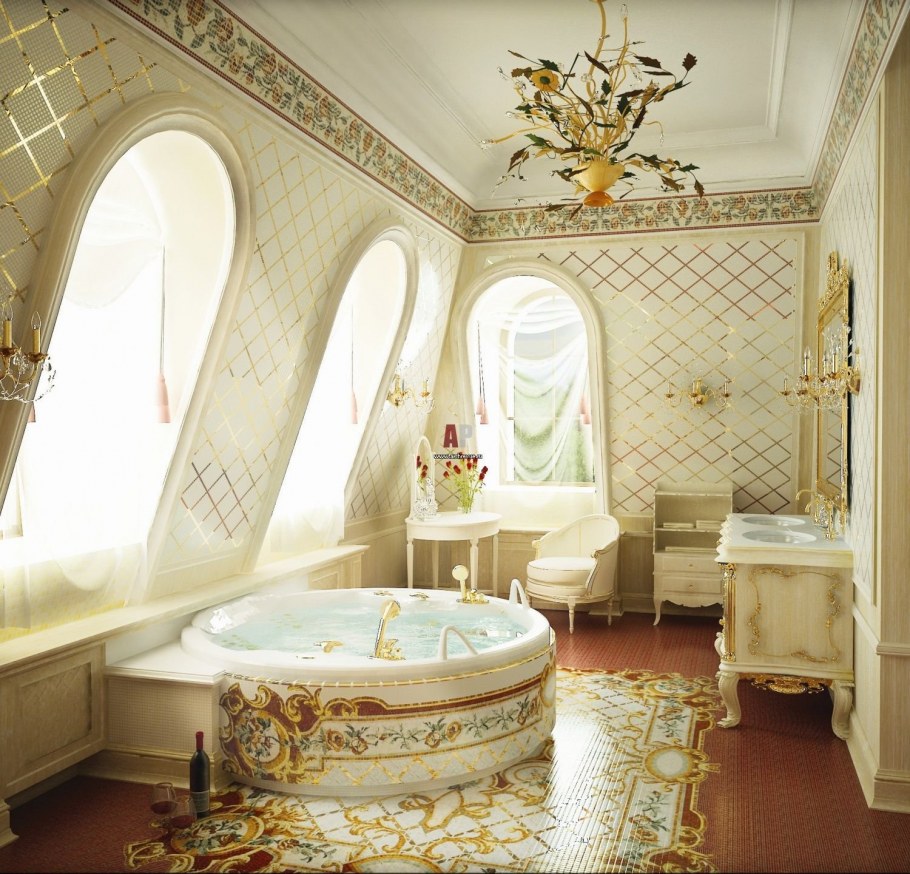 Ванная комната в стиле рококо Барокко