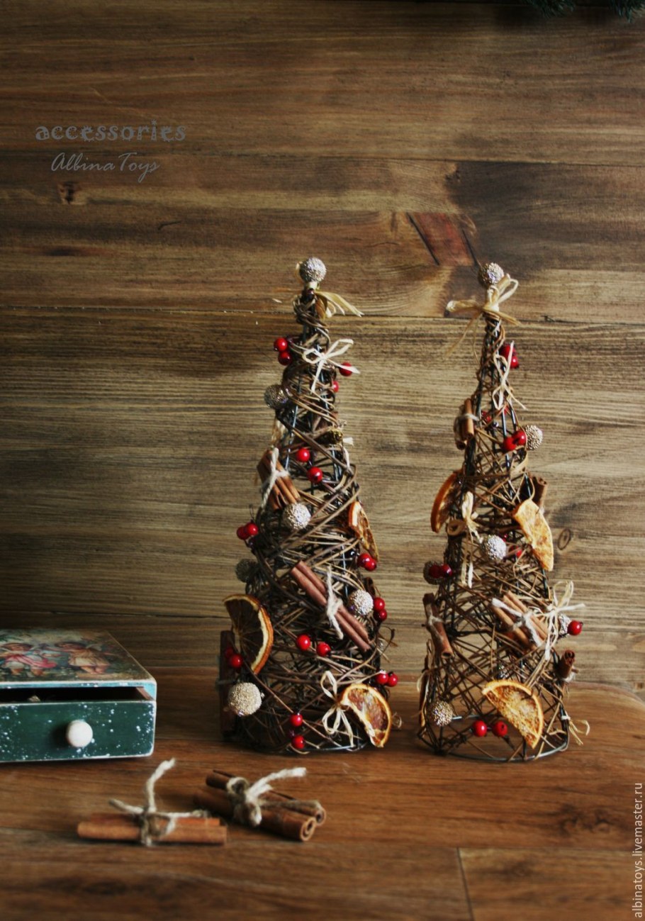 Елочные игрушки в стиле Сканди