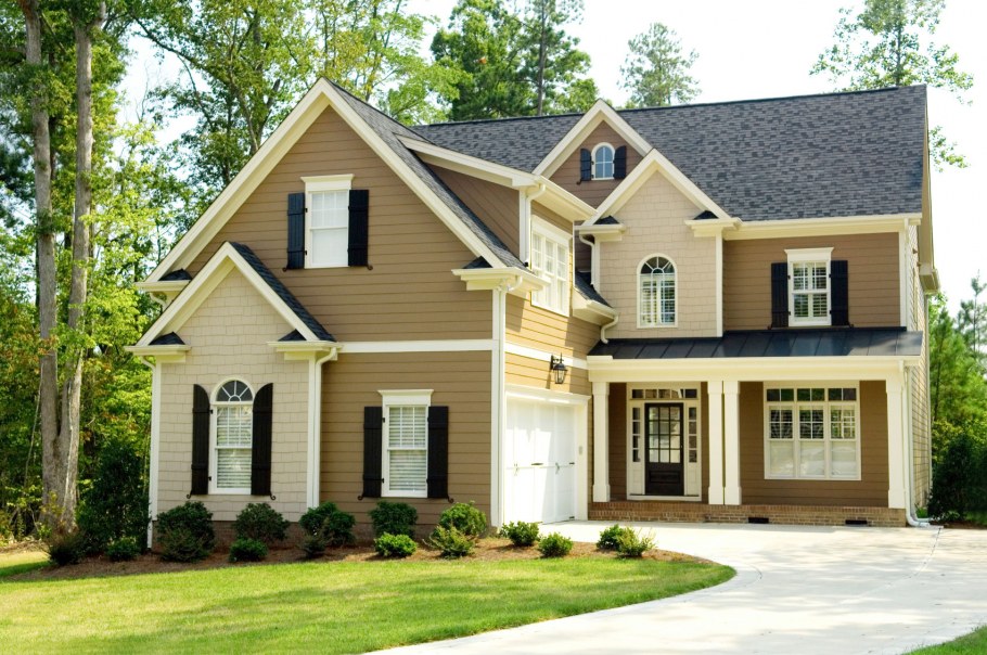 Цветовые решения фасадов домов