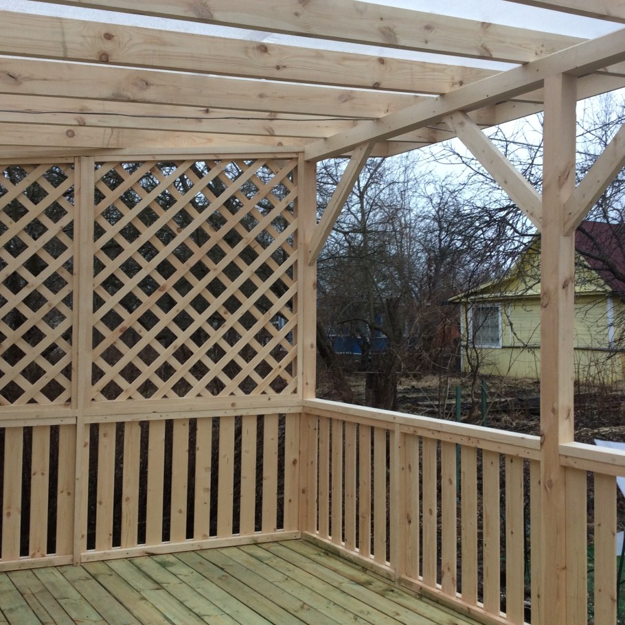 Каркасная веранда