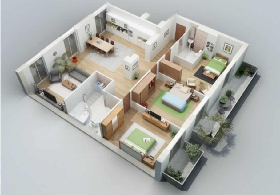 Floorplan 3d проекты