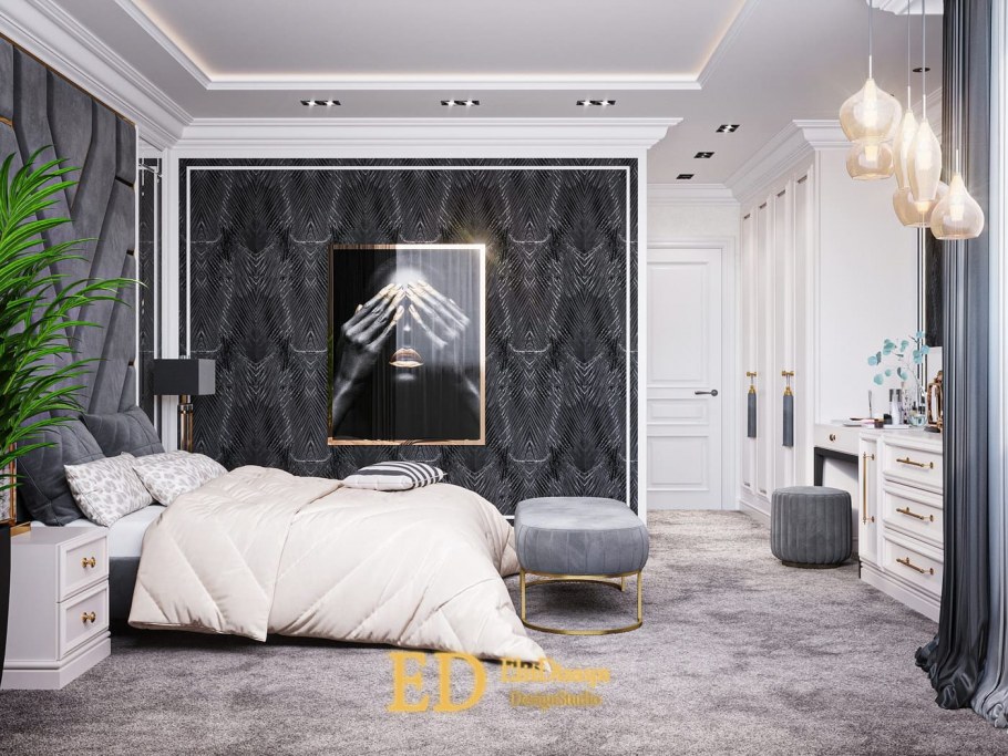 Покрывало на кровать в стиле Неоклассика фото