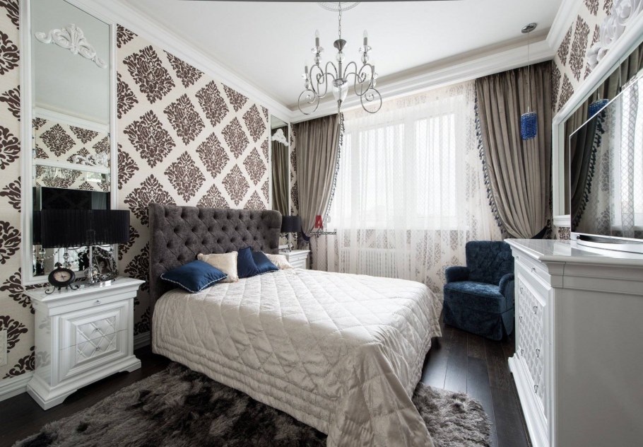 Цветовые решения для спальни в неоклассическом стиле