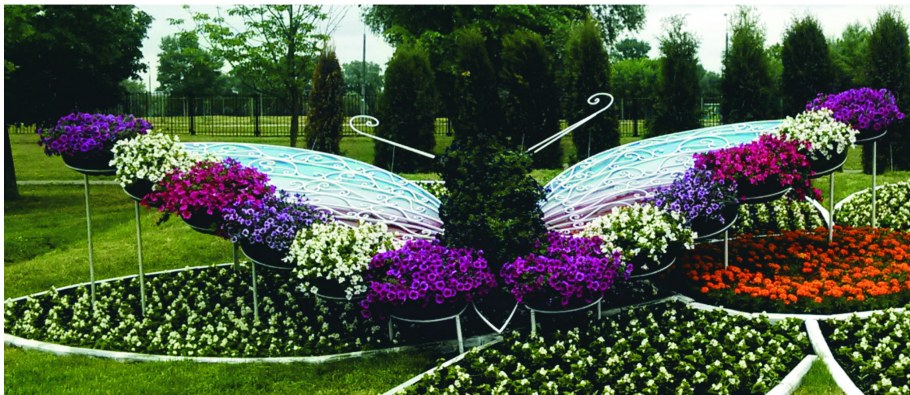 Малые архитектурные формы клумбы