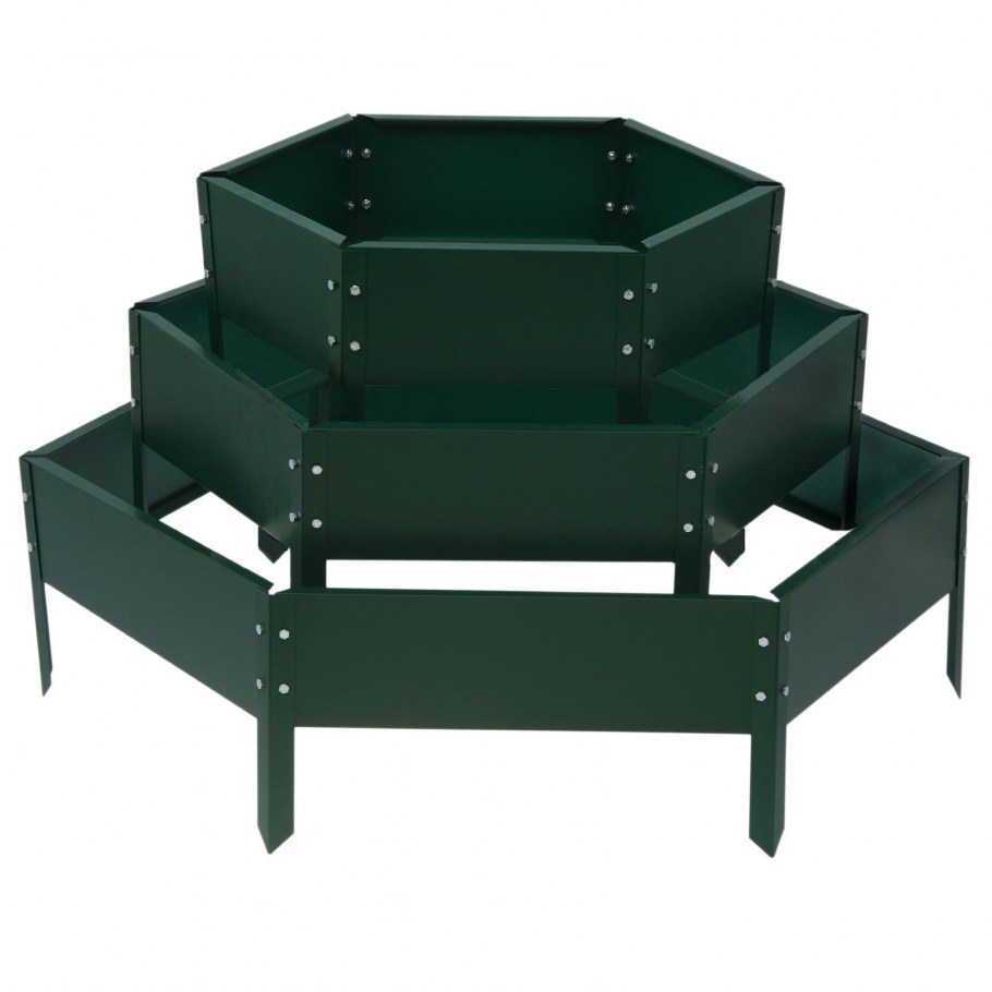 Клумба "сота" 400 оцинкованная