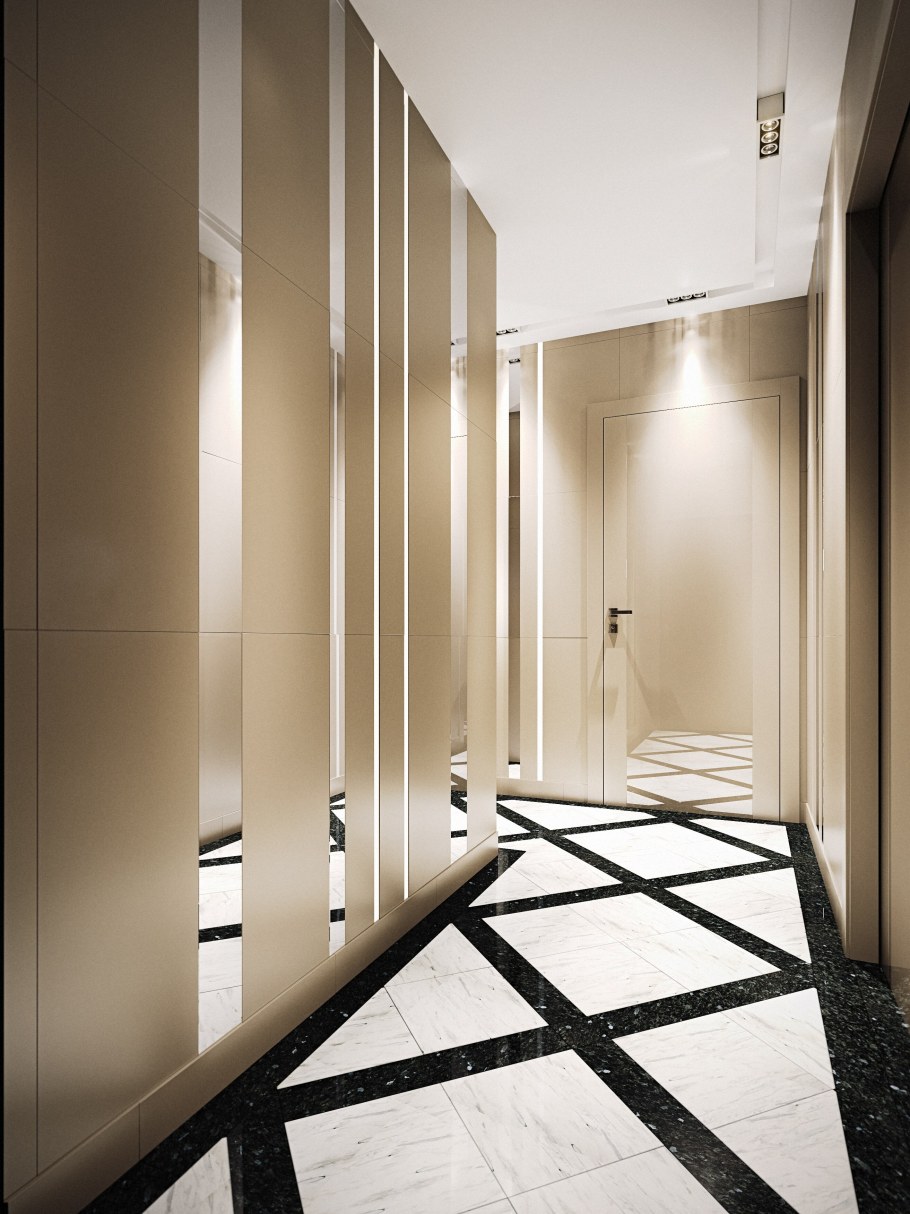 Освещение в коридорах и ванных