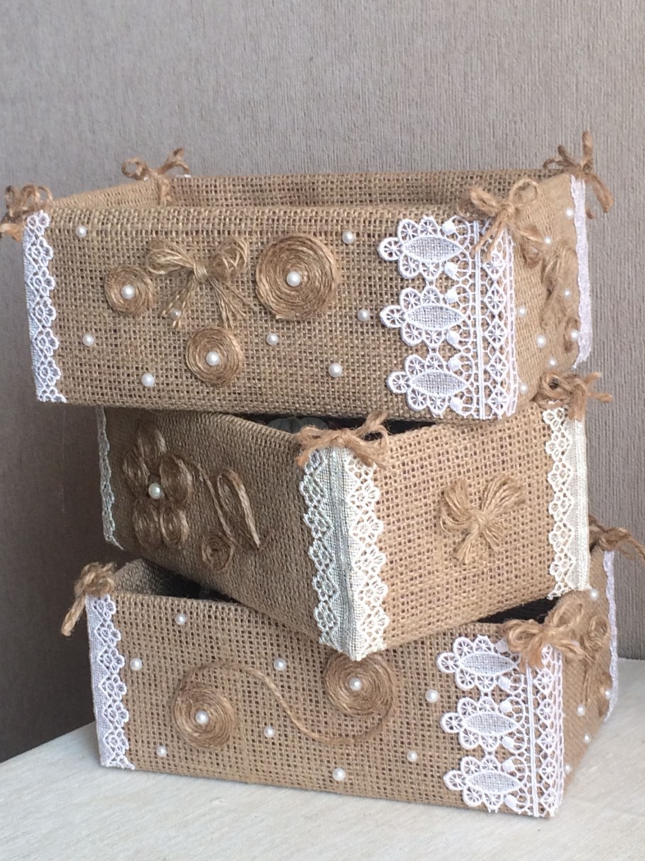 Декор коробок для хранения