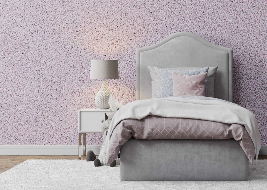 Гостиная с декоративной штукатуркой