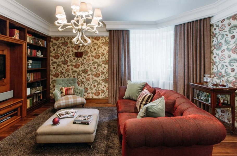 Гостиная в английском стиле