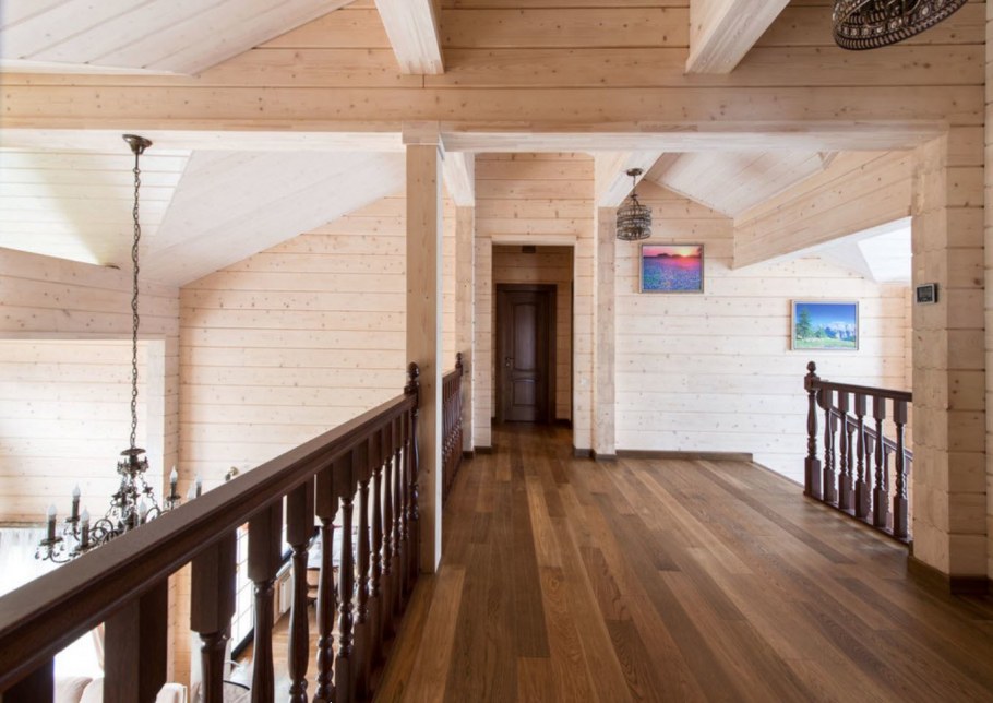 Отделка имитацией бруса внутри дома