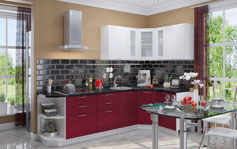 Кухня Греция Сурская мебель